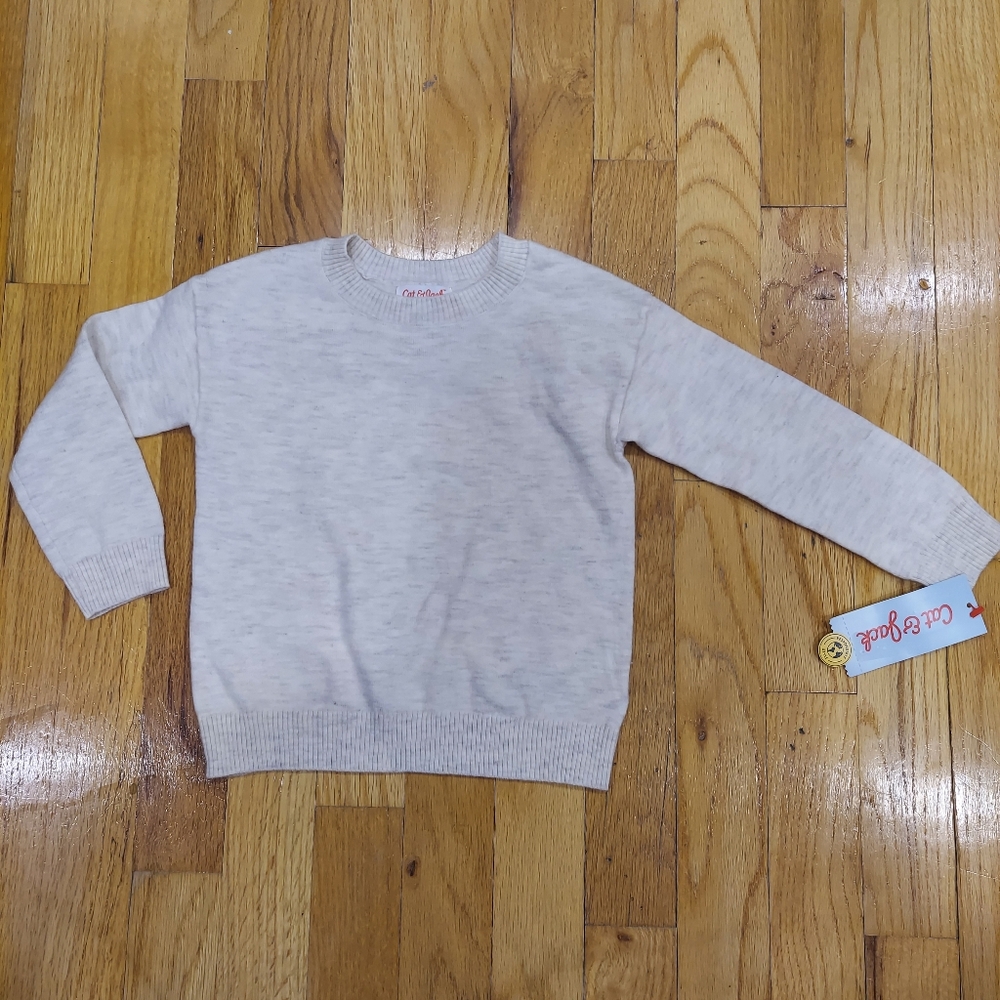 NWT Cat & Jack Oatmeal Heather Boys Toddler Sweater (Size: 2T)